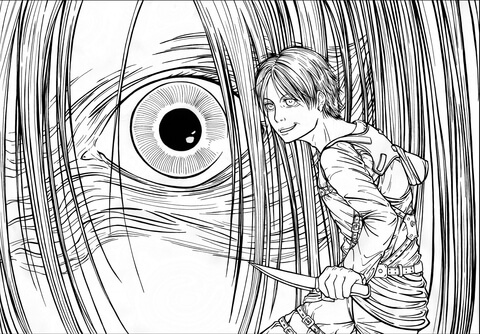 Eren Yeager (Eren Jaeger) Coloring Page